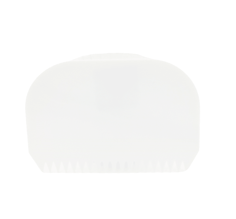 קלף משונן פלסטיק 14-10 סמ לבן – תמונה 1