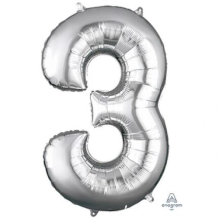 בלון מיילר ספרה 3 כסף