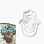 סט 4 חותכני חמסה פלסטיק