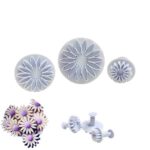 סט 3 חותכני חמניה קפיץ גרברה