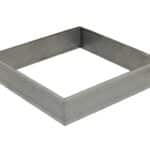 רינג מרובע 16*16 גובה 2 נירוסטה 18/10