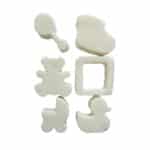 חותמות מספוג לבצק סוכר בצורות לתינוקות