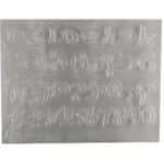 תבנית פלסטיק אותיות ומספרים כתב דגם 830