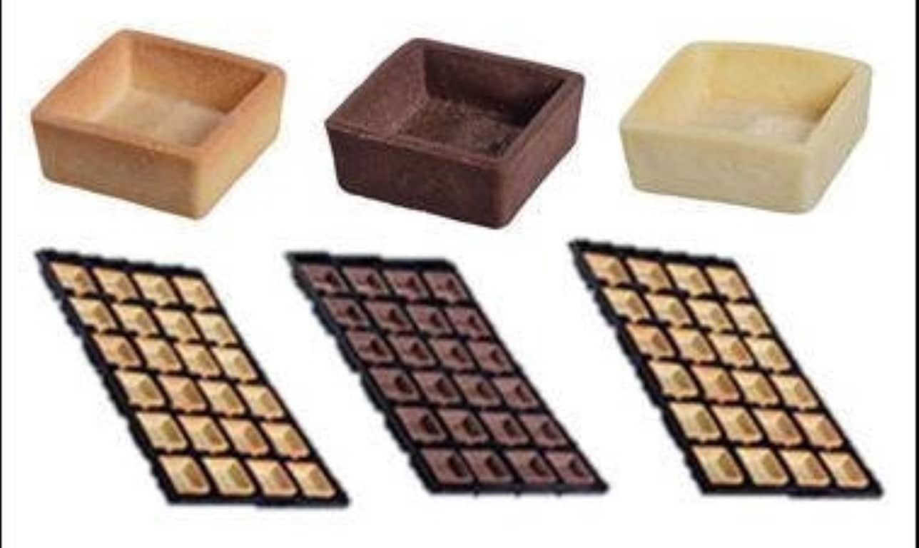 טארט פרימיום מרובע שוקו 45/45 ממ 24 יחידות – תמונה 1