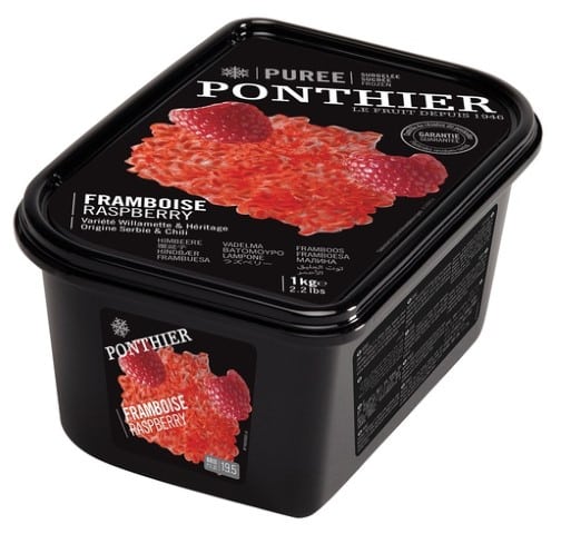 מחית פטל קפואה 1 ק"ג PONTHIER - צרפת – תמונה 1