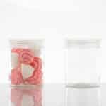 צנצנת פלסטיק 12 יח' 300 מ"ל