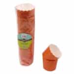 חבילת 40 עטרות קרטון לאפיה 7/5.5 סמ כתום