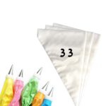 100 שקיות זילוף חד פעמיות 33 ס"מ