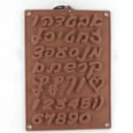 תבנית סיליקון אותיות פונט שקד דגם 050B