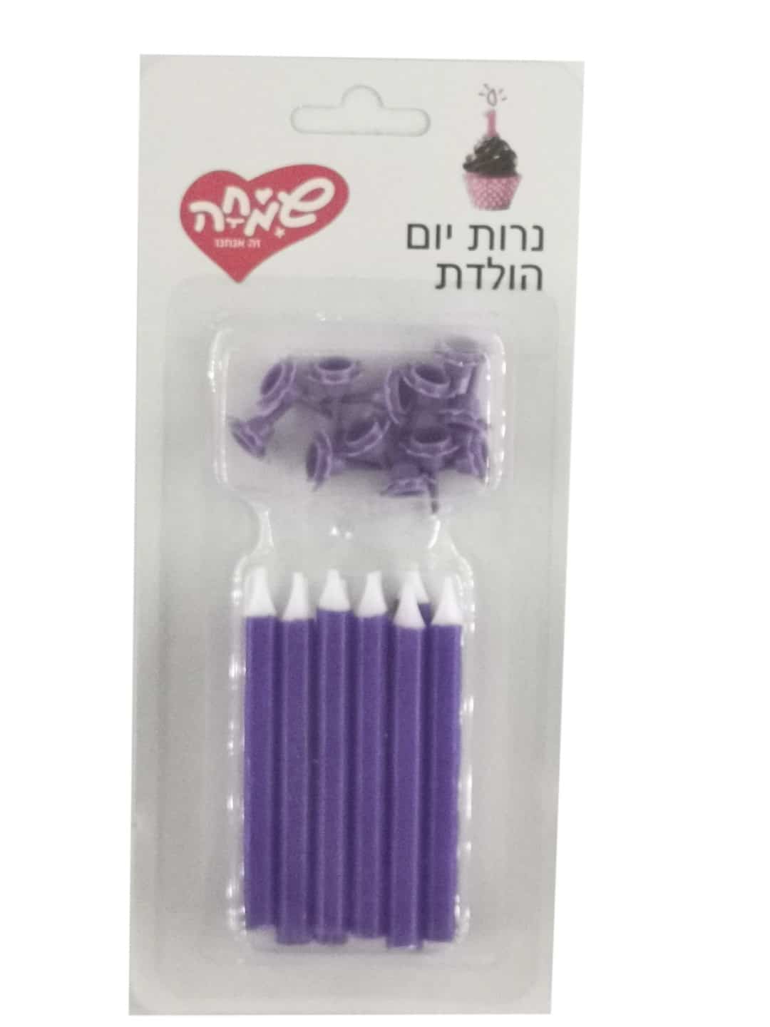 12 נרות ג'מבו סגלגל + 12 מעמדים – תמונה 1