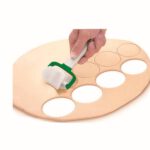 גלגלת חיתוך רביולי גדולה משוננת עגולה