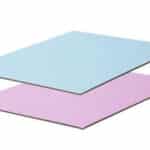 תחתית לעוגה ורוד תכלת מלבן 30 40 סמ