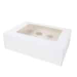 קפ קרטון ל 12 קאפקייקס 34/26/10 סמ לבן