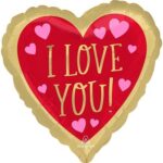 בלון מילר 18 LOVE U זהב