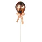 קישוט לעוגה בלון פלסטיק זהב