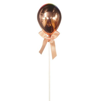 קישוט לעוגה בלון פלסטיק זהב