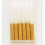 נרות לבן עם גליטר זהב 6 יח