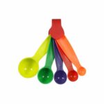 ES-184 סט 5 כפות מידה צבעוניות פלסטיק