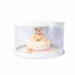 קופסא לעוגה "צילינדר" לבן ק. 26 גובה 32 סמ ES-4328-W