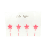 טופר אקריל כוכב ורוד