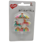 נר יום הולדת חד קרן קרקס