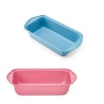 תבנית לחם/אינגליש ארוכה צבעונית טפלון שיש 28-15.5-6.5 סמ