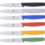 סכין ירקות ICEL חלק 10 ס"מ שפיץ אדום