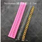 סיליקון לחיצה שרשרת פרחים 25-3-1.5 סמ