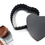 תבנית פאי לב אלומיניום נשלף