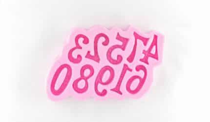 תבנית סיליקון מספרים מיני