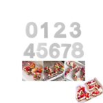 שבלונות פלסיק בינוניות לעוגת מספרים 20 ס"מ