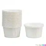 גביעי קאפקייקס לבן חלק