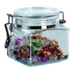 צנצנת אקרילי מרובע המרטי 0.6 ליטר