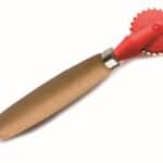 גלגלת לחיתוך וסגירת בצק ידית עץ