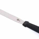 פלטה ישרה נירוסטה 11.5 סמ ידית שחורה roso glazae