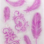 הטבעה נוצות סגול