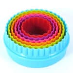 סט חותכני עיגול פלסטיק 5 יחידות