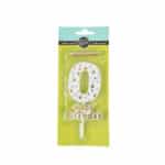 נר יום הולדת ג-13.50 סמ מס 0 זהב