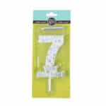 נר יום הולדת ג-13.50 סמ מס 7 כסף