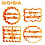 סט חותכני איחולים מצחיקים