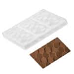 תבנית שוקולד פוליקרבונט 3 טבלאות כוורת מדורגת
