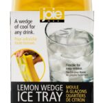 ג'וי מגש סילקון לקוביות קרח בצורת לימון + מכסה - ארה"ב
