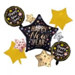 סט 5 בלונים HAPPY NEW YEAR כוכבים