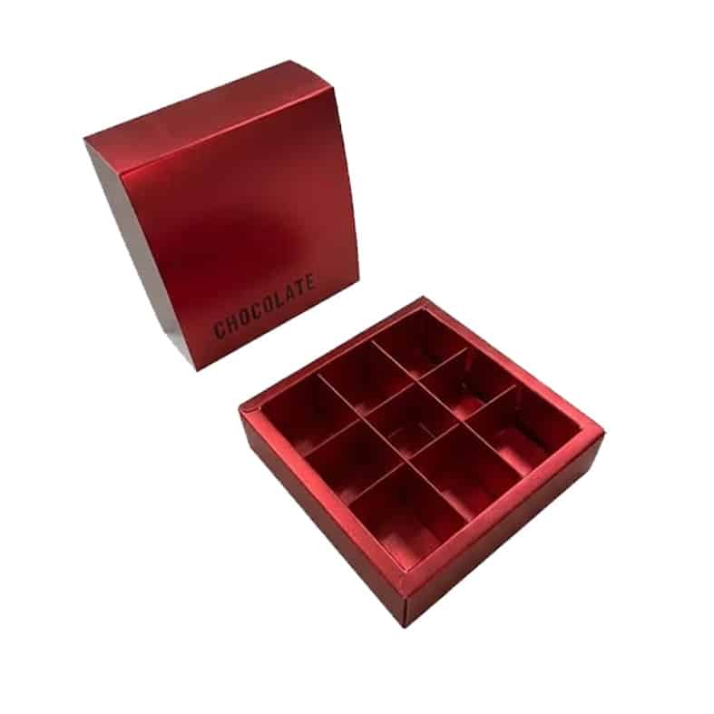 אריזה לפרלינים אדום – תמונה 1