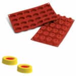 תבנית סיליקון שקעים 24 יח סברינה אובלית 4.4*3.2 סמ ג-2.5 סמ