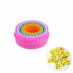 סט 5 חותכני פלסטיק עיגול