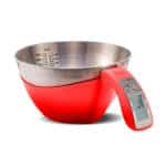 משקל דיגיטלי עם קערה אדום 5 קילו מ 1 גרם