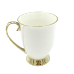 מאג פורצלן על רגל ורוד לבן