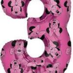 בלון מיני ורוד ספרה 3 מילר 26 אינצ