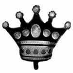 בלון בצורת כתר שחור 80 ס"מ מילר 31 אינצ